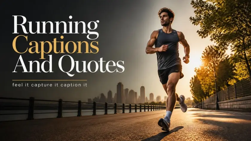 Running captions quotes every stride