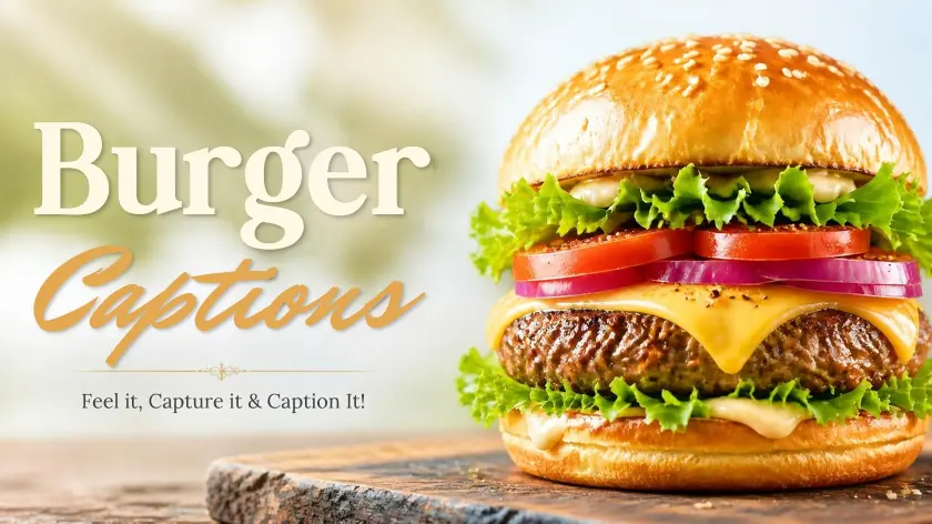 Burger Captions ultimate foodie moments