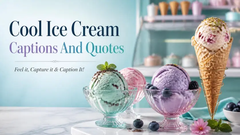 Cool ice cream Captions quotes sweet summer moment