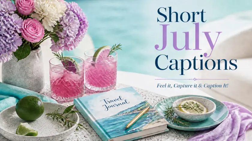 Short July captions celebrate summer moments